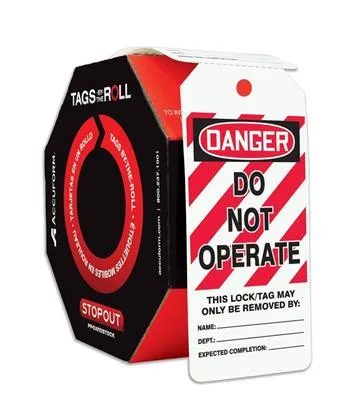 Lockout Tags - Danger Do Not Operate