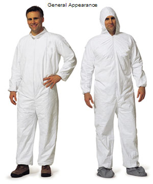 Tyvek comparable coverall hood and boot