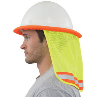 mesh neck shade to use with hard hat
