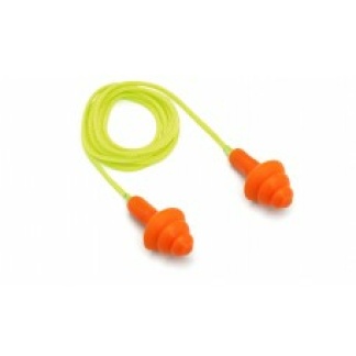 Reuseable Flanged Ear Plugs Corded
