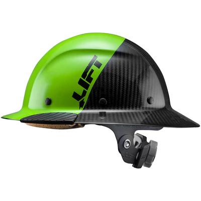 50/50 Carbon Fiber Hard Hat Full Brim