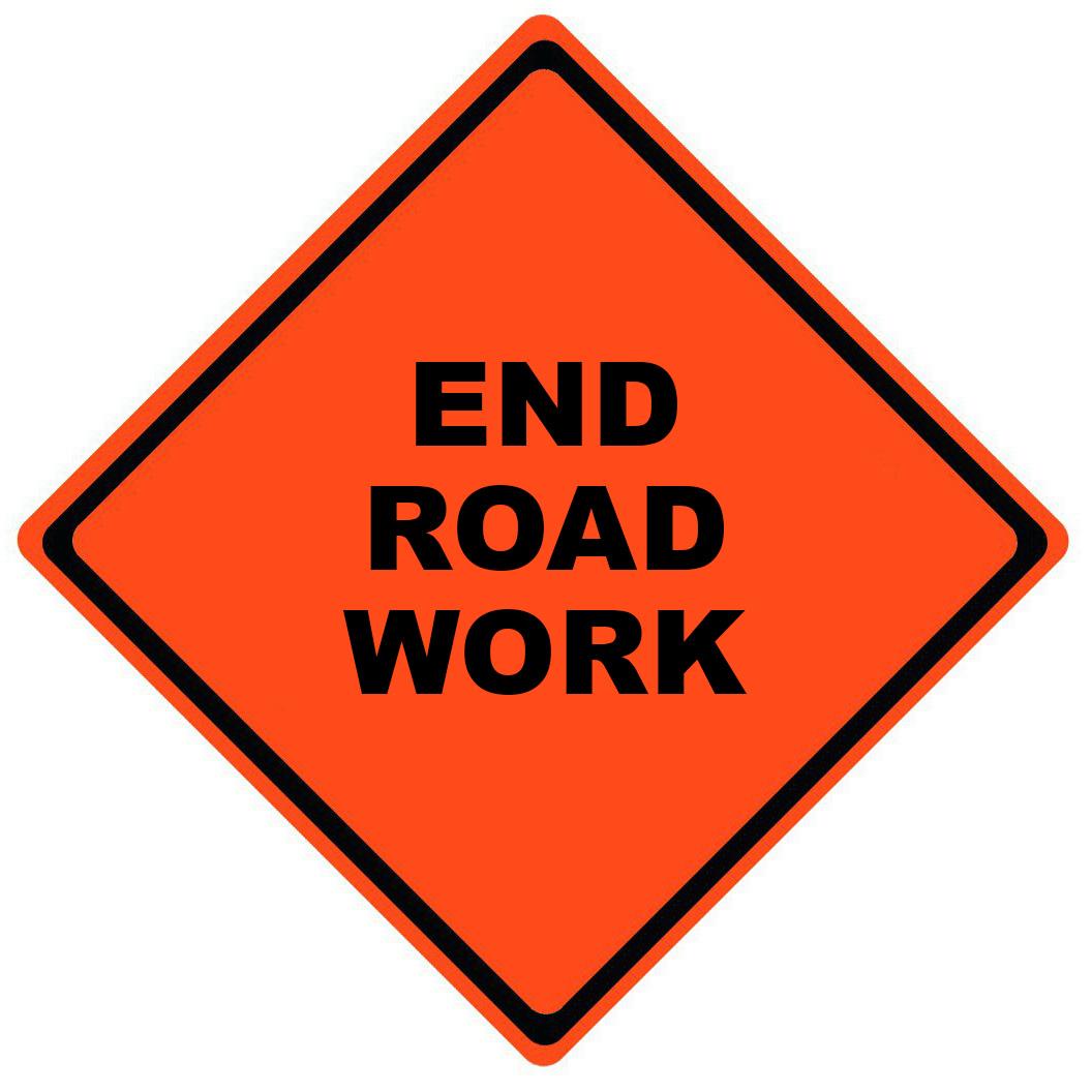 48 x 48 Mesh Roll-Up Road Construction Signs - Image 2