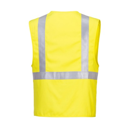 Bizflame 88/12 Hi-Vis FR Woven Vest Yellow - Image 2